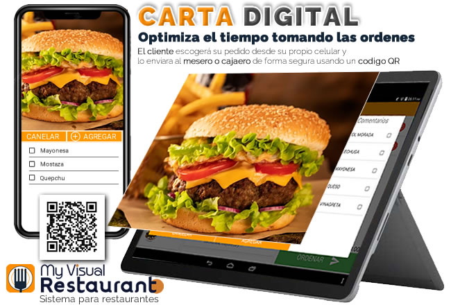 sistema para restaurantes - carta digital